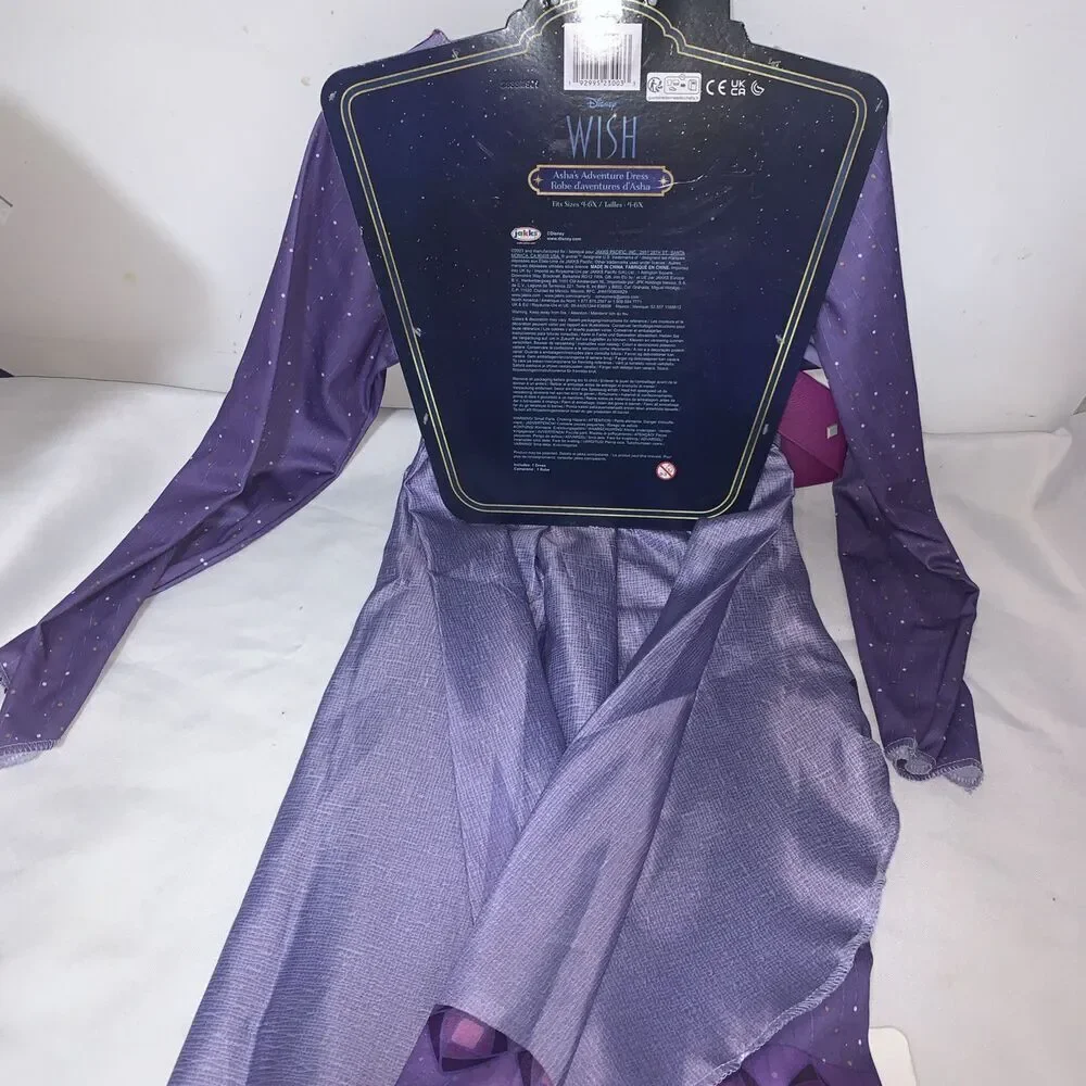 NWT Disney Wish Movie Asha’s Adventure Costume Dress Child Size Small 4-6x